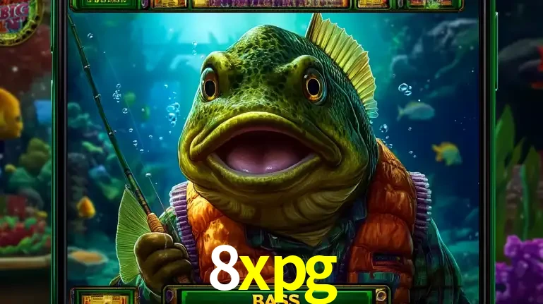 Personagem de peixe pescador do popular jogo de slot com tema de pescaria, uma das emocionantes opções de caça-níqueis para jogar e ganhar no cassino 8xpg.